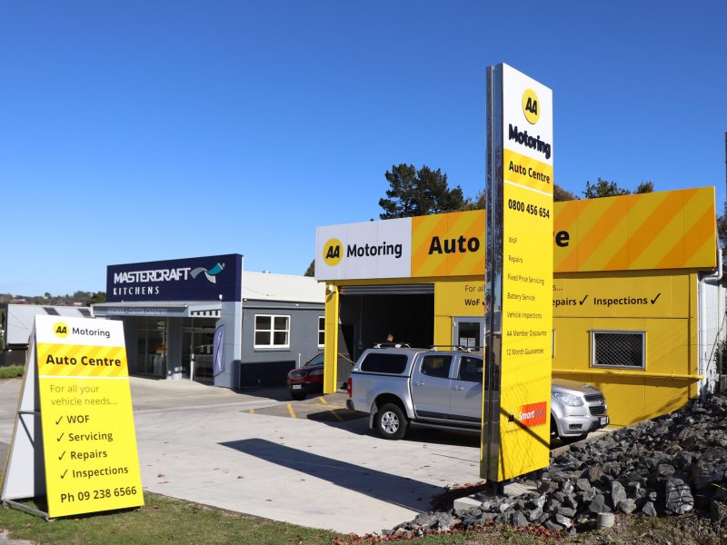AA service centre brand fit out at Pukekohe