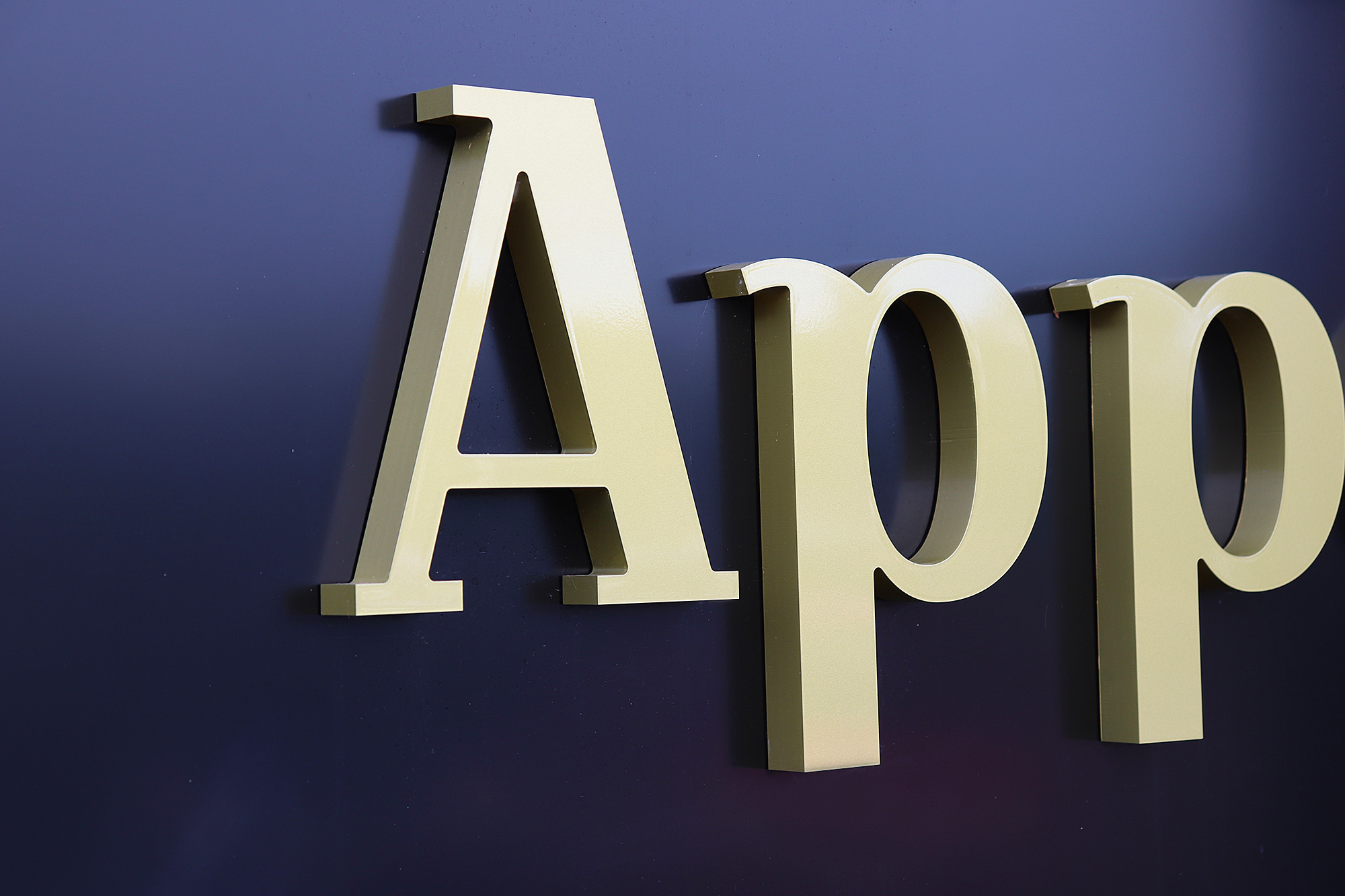 Luxe Appearance 3D lettering and sign in Auckland - close up